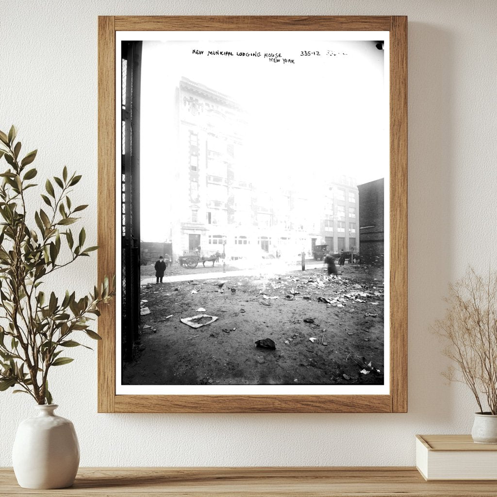 Early 20th-Century Urban Lodging House Scene