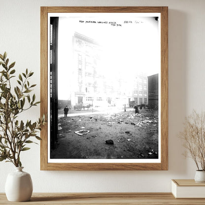 Early 20th-Century Urban Lodging House Scene