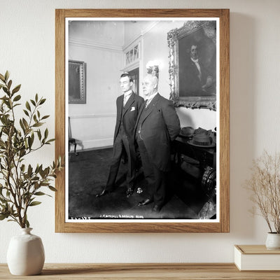 Historic Meeting of Two Early 20th Century Leaders