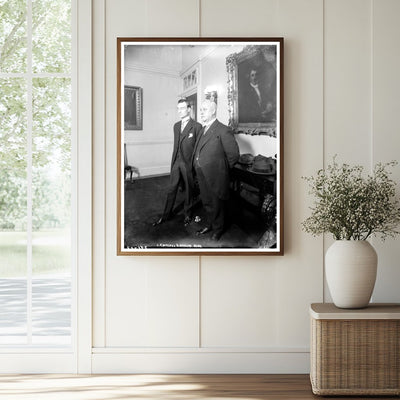 Historic Meeting of Two Early 20th Century Leaders