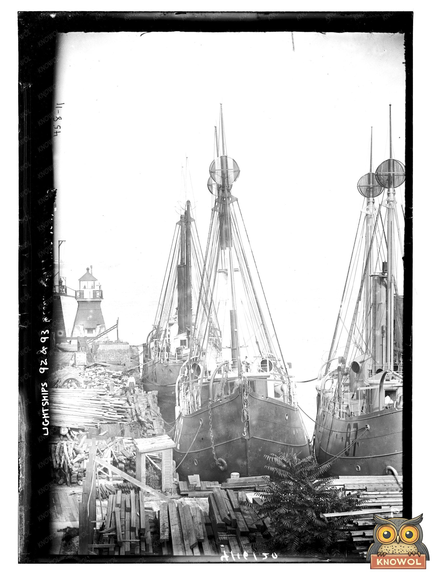 Historic Lightships #92 & #93 Docked in Tompkinsville
