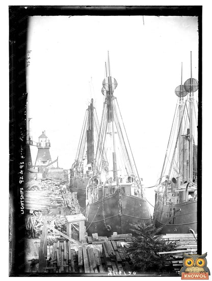 Historic Lightships #92 & #93 Docked in Tompkinsville