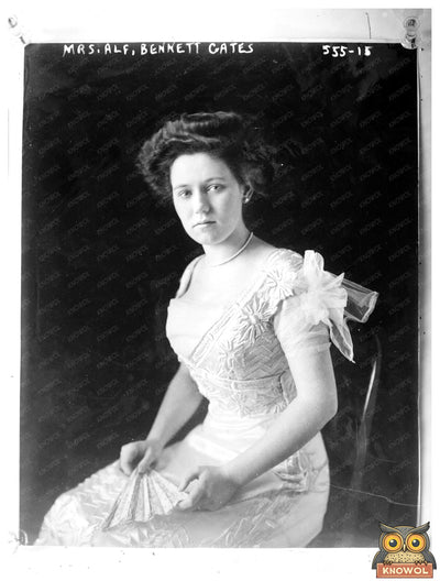 Elegant Portrait of a 1900s Socialite