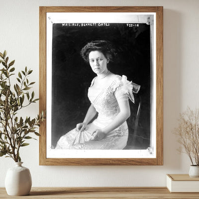 Elegant Portrait of a 1900s Socialite