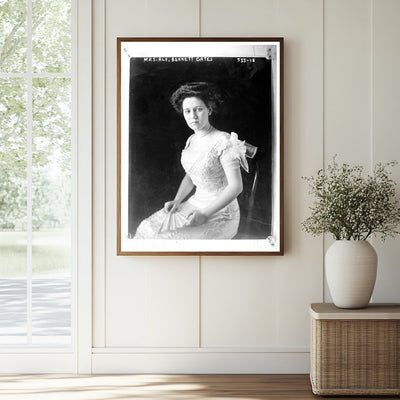 Elegant Portrait of a 1900s Socialite