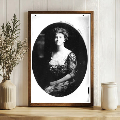 Elegant Portrait of Mrs. Jos. Leiter, Early 20th Century