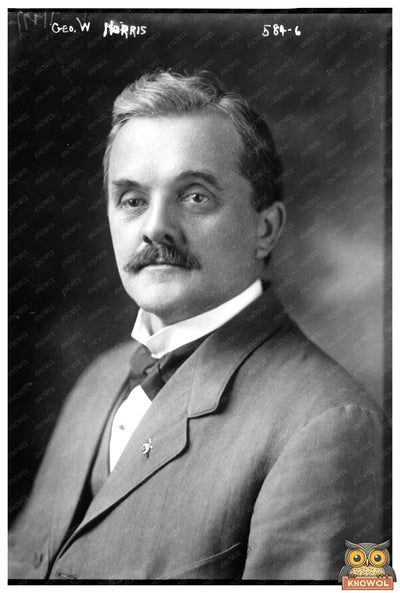 Progressive Senator Geo. W. Norris in Historic Portrait