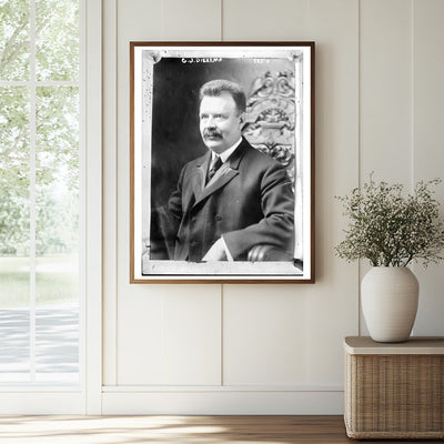 Historic Portrait of Michigans Governor G.J. Diekema