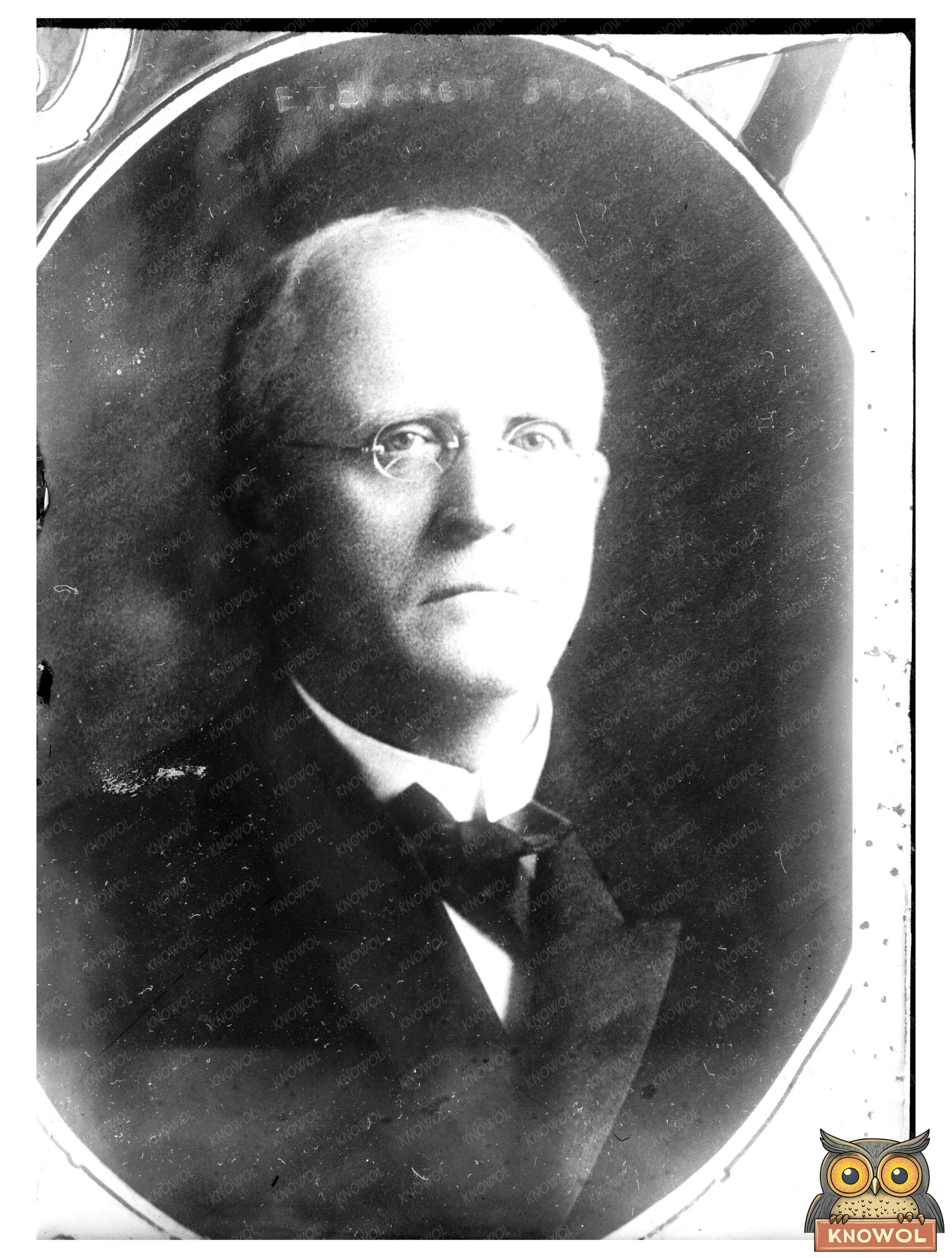 Historic Portrait of Early 20th-Century Politician