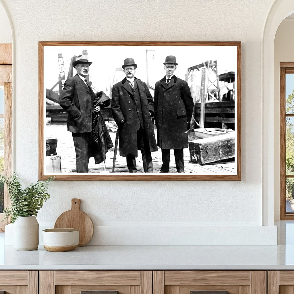 1909 Liberian Commission at New York Boat Docks