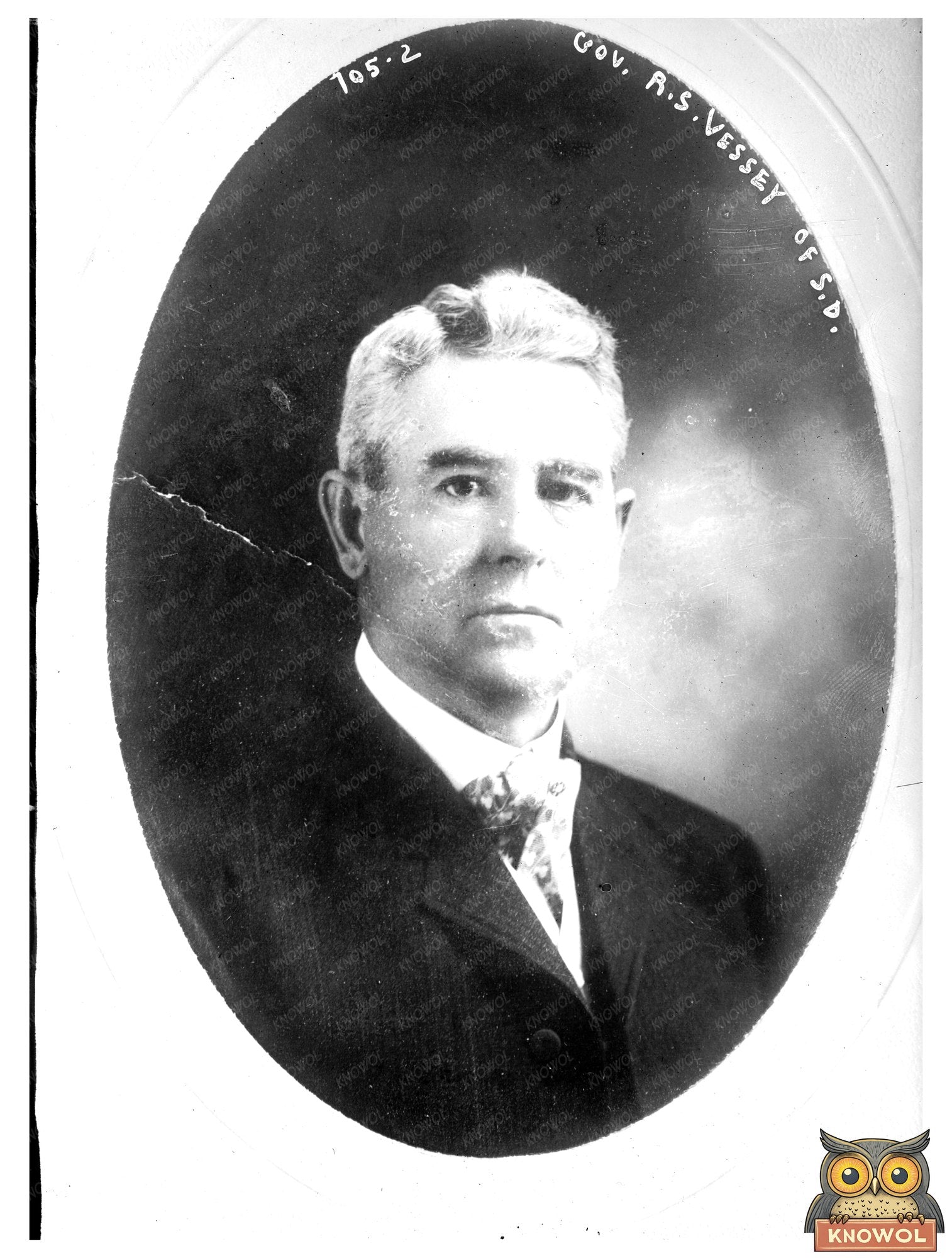Vintage South Dakota Governor R.S. Vessey Portrait