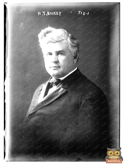 Historic Portrait of 19th Century Politician H.T. Rainey