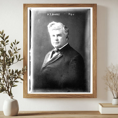 Historic Portrait of 19th Century Politician H.T. Rainey