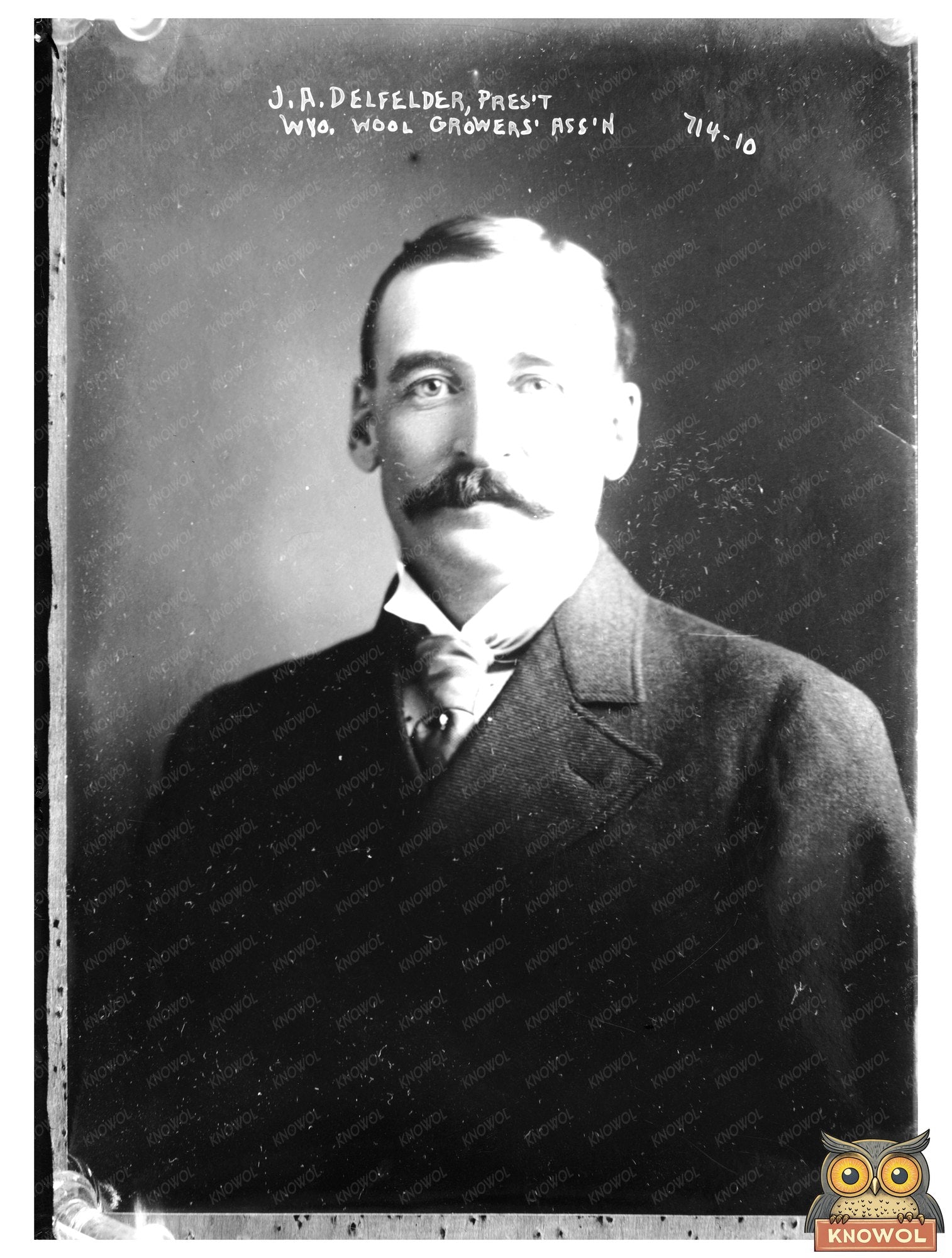 Early 20th Century Wyoming Wool Leader Portrait