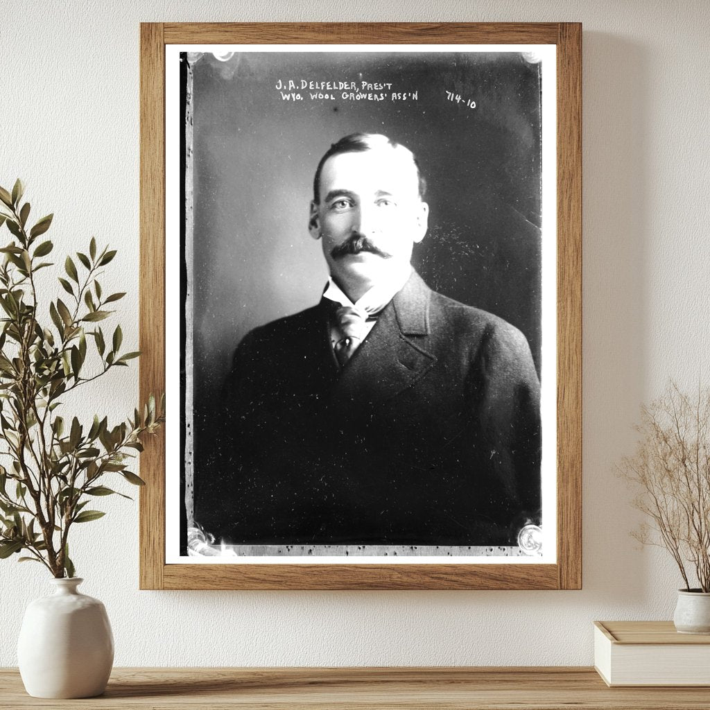 Early 20th Century Wyoming Wool Leader Portrait