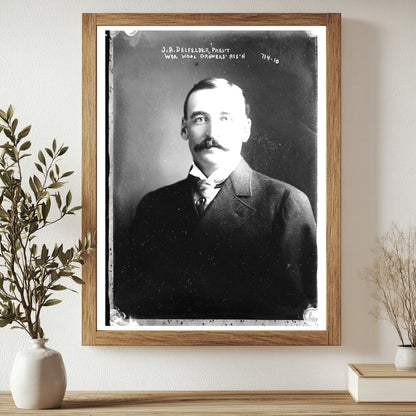 Early 20th Century Wyoming Wool Leader Portrait