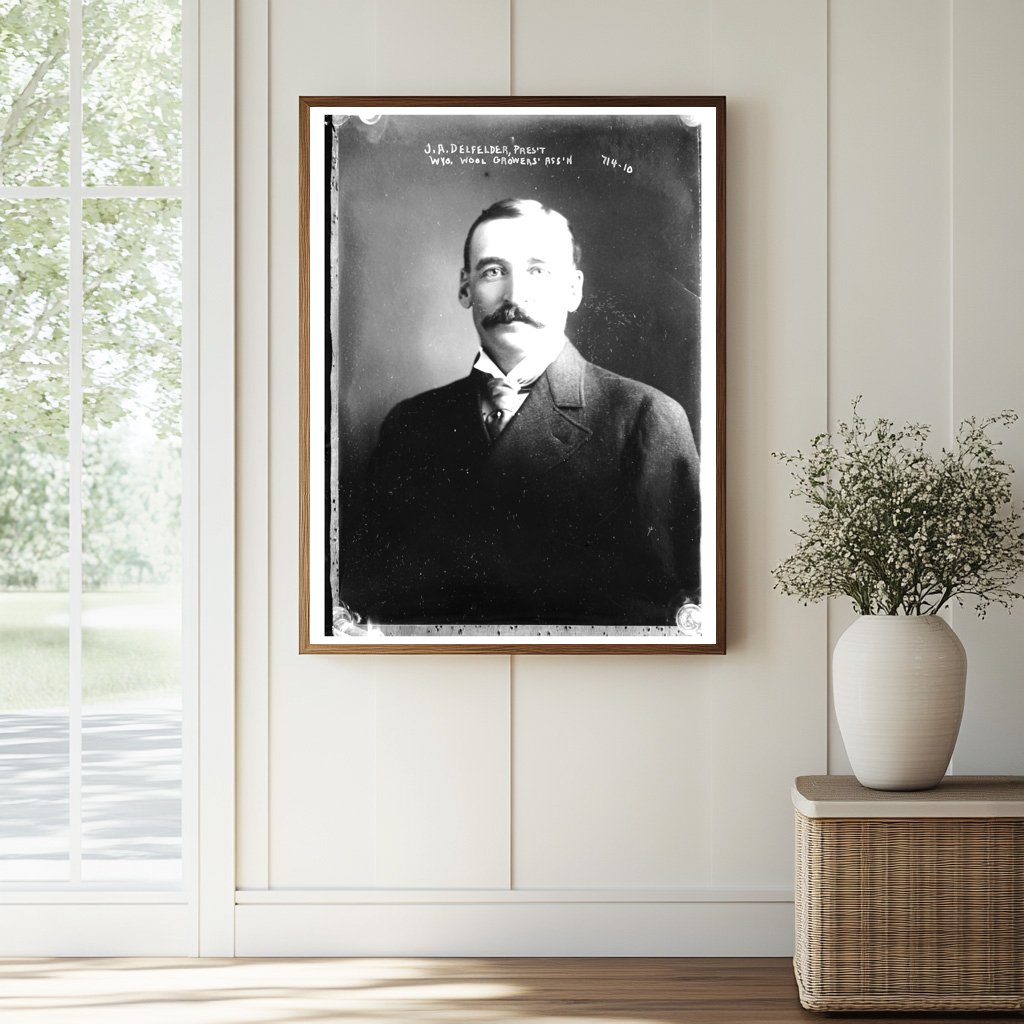 Early 20th Century Wyoming Wool Leader Portrait