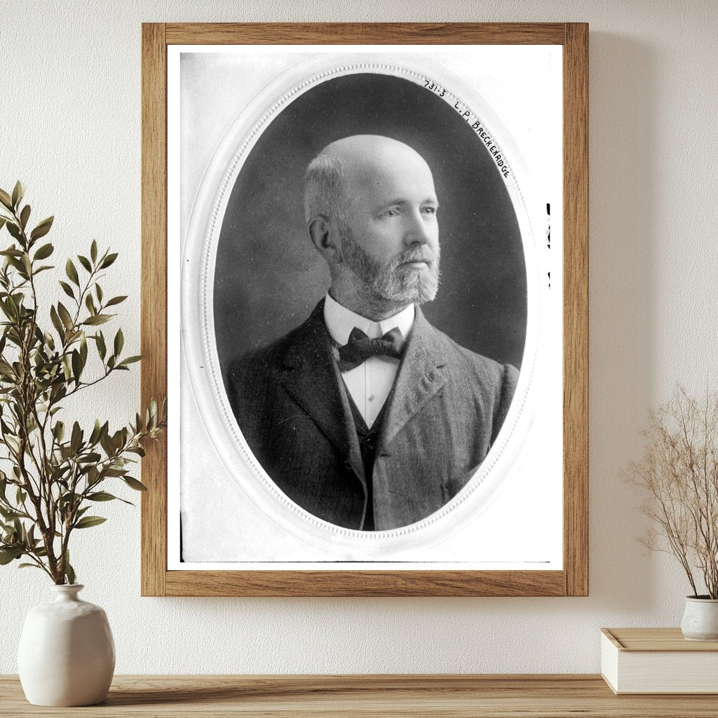 Vintage Portrait of Influential 20th Century Politician