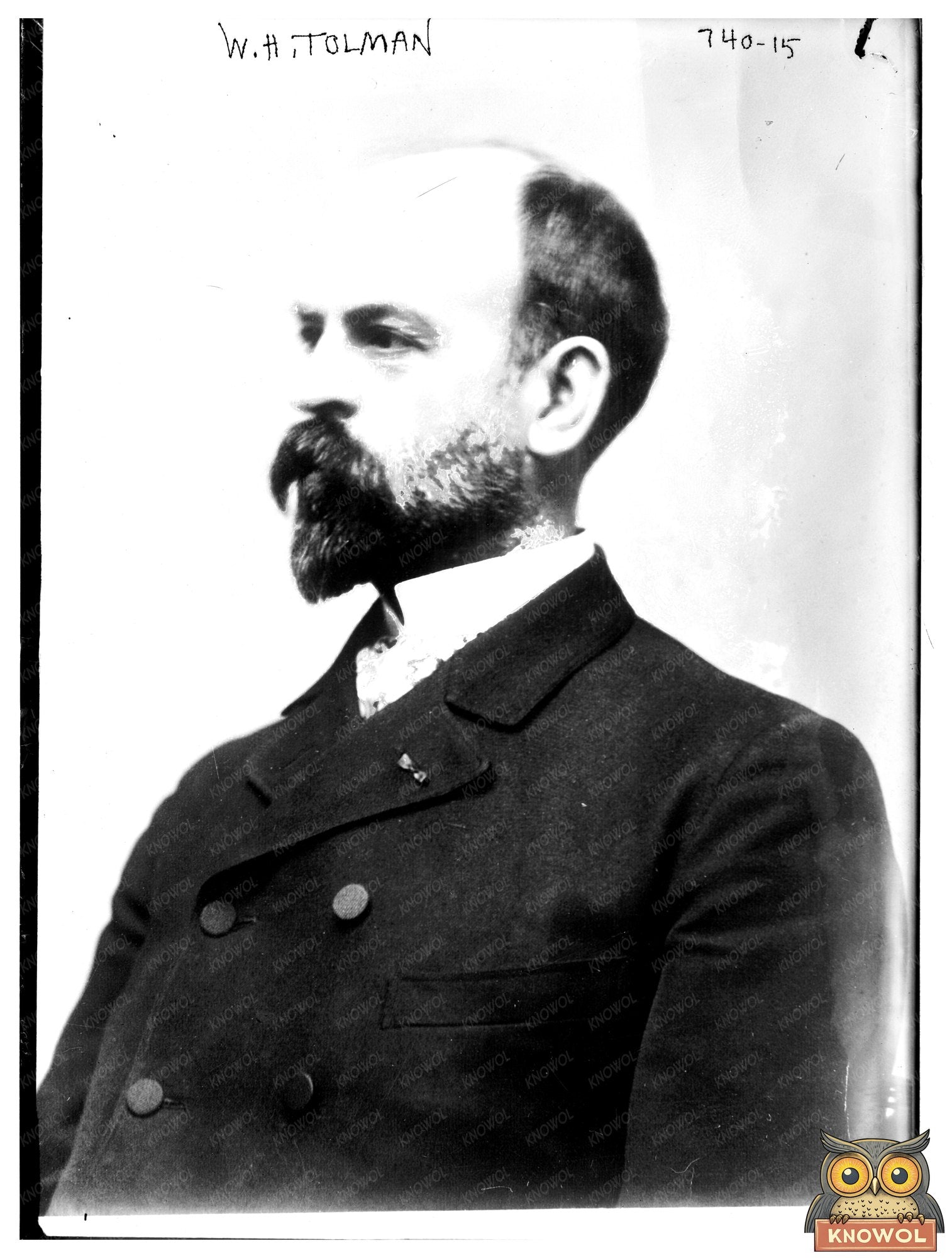 Vintage Portrait of W.H. Tolman: A Historical Icon