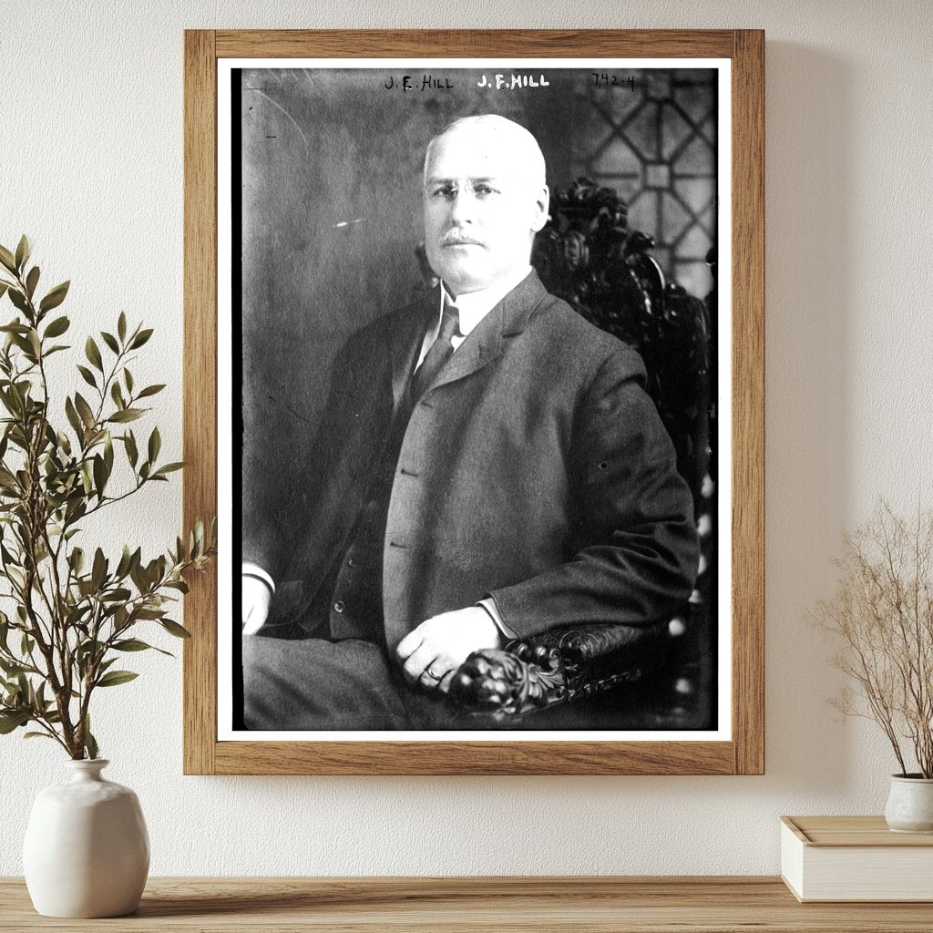 J.F. Hill in Quiet Contemplation – Vintage Portrait