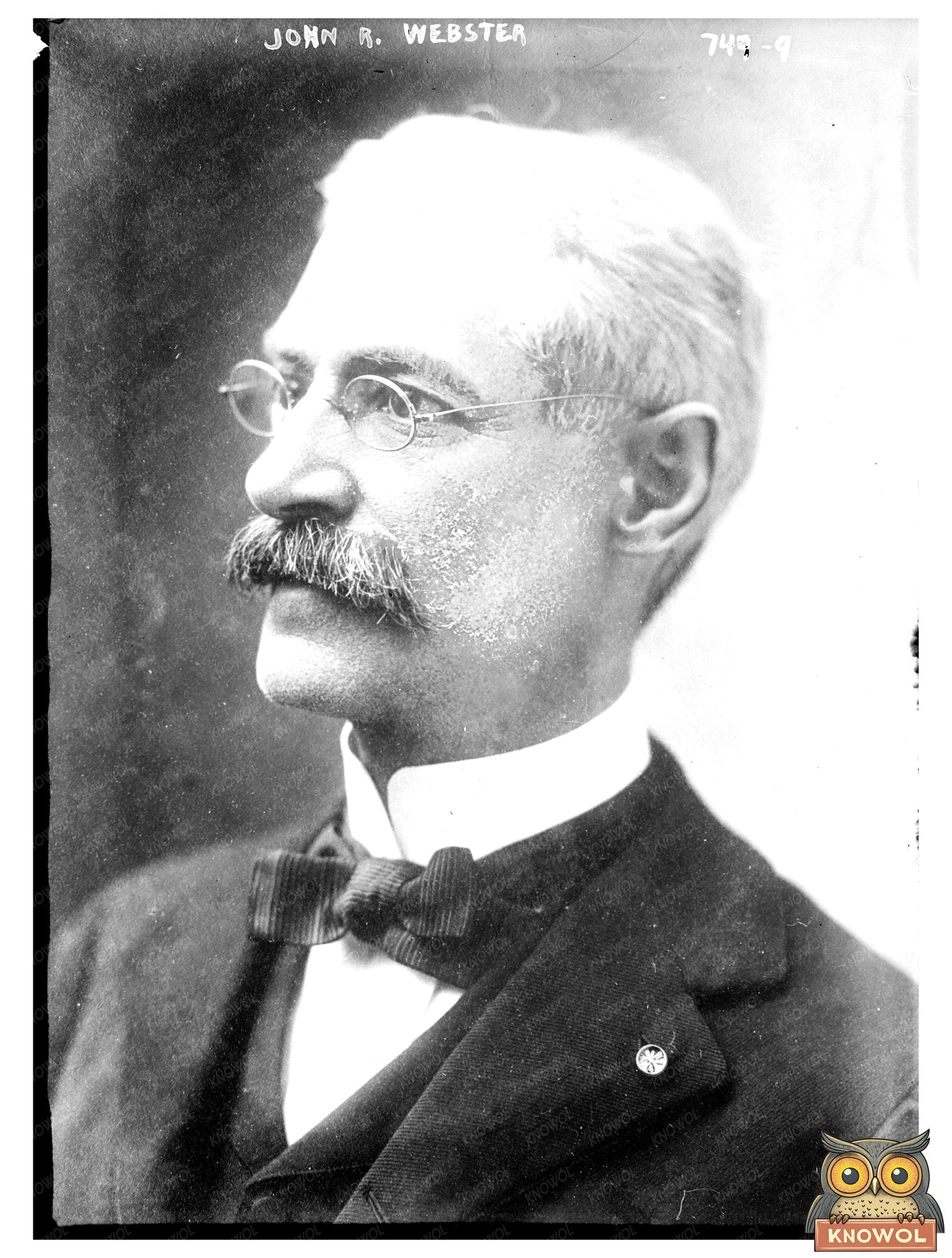 Vintage Portrait of John R. Webster: Late 19th Century