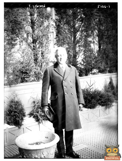 F. Lowden: Dapper Illinois Governor in Topcoat