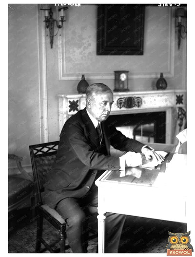 F. Lowden: Iconic Moment at His Writing Desk