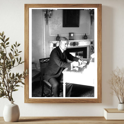 F. Lowden: Iconic Moment at His Writing Desk