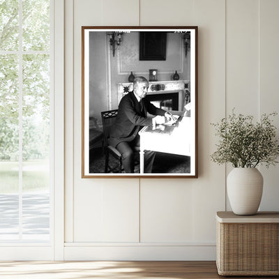 F. Lowden: Iconic Moment at His Writing Desk