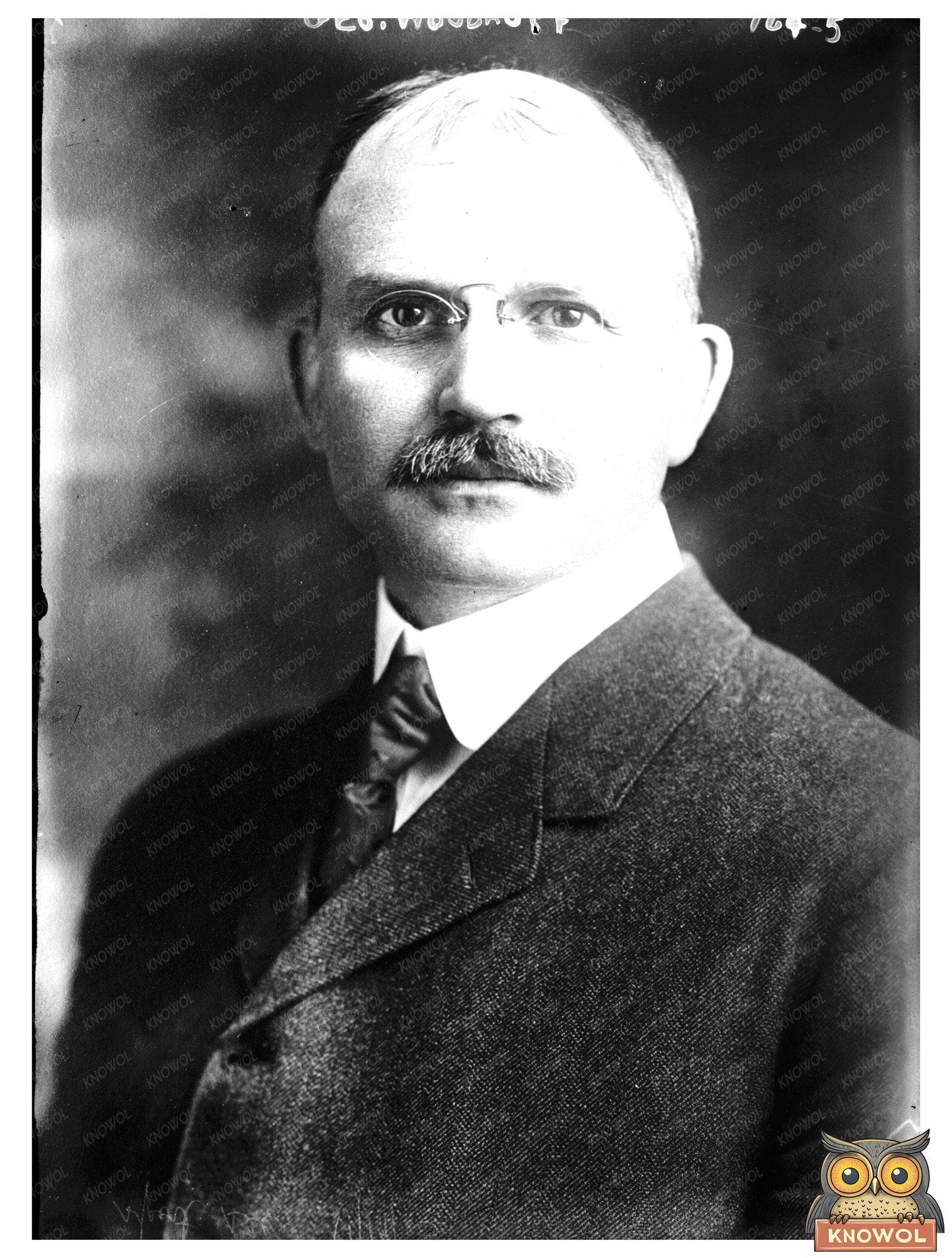 Historic Portrait of Geo. Woodruff, 1910