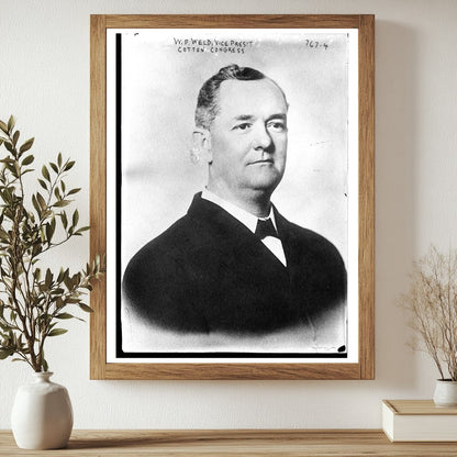 1909 Portrait of W.P. Weld, Cotton Congress Leader