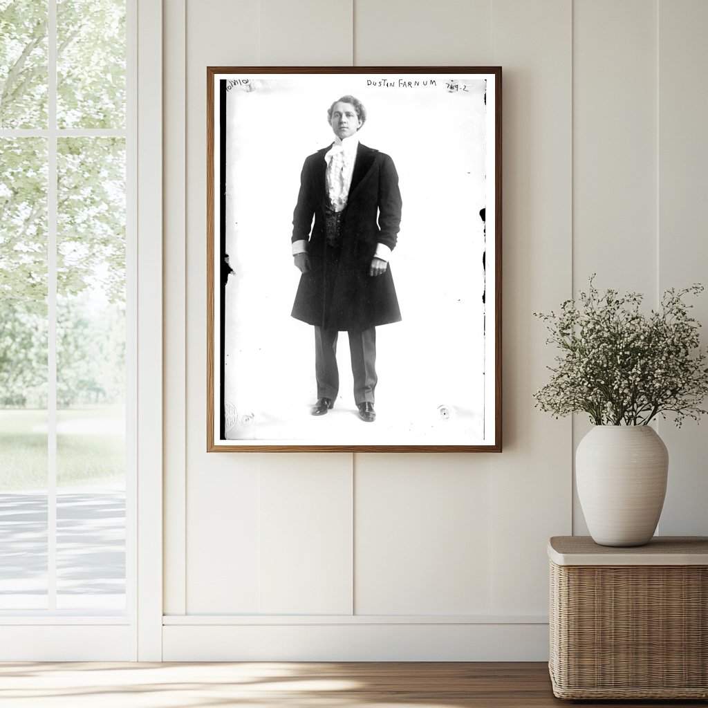 1909 Vintage Photo of Silent Film Star Dustin Farnum