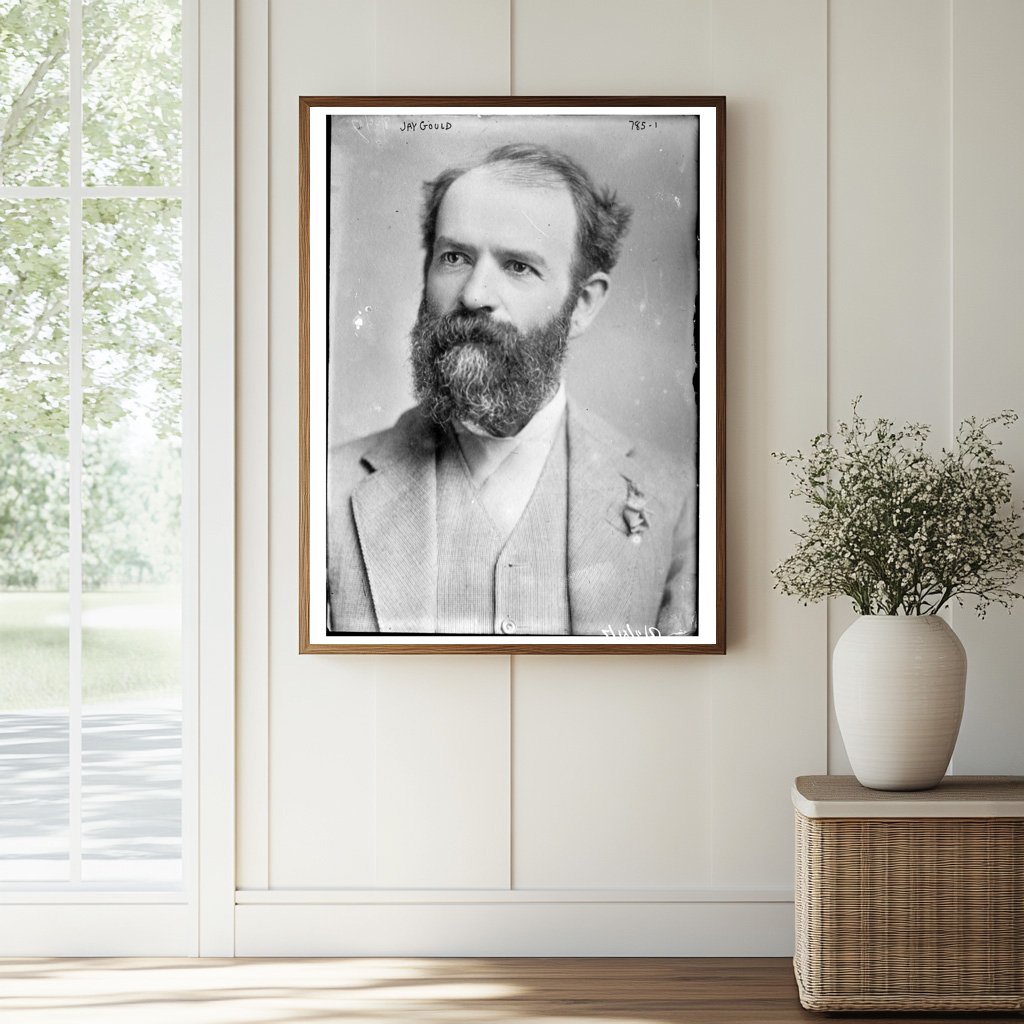Portrait of Jay Gould: 19th Century Railroad Tycoon