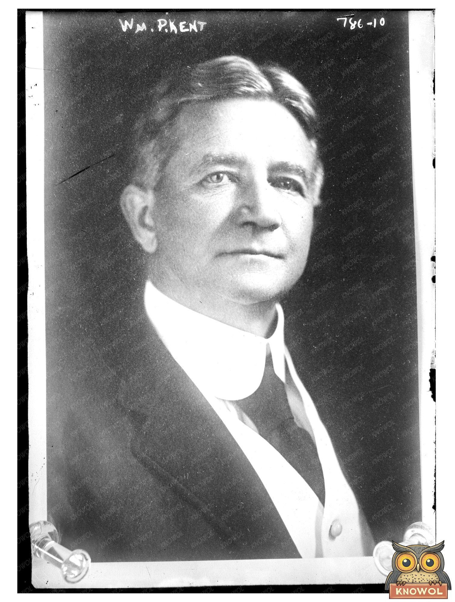 Portrait of Wm. P. Kent: Influential Early 20th Century Lead