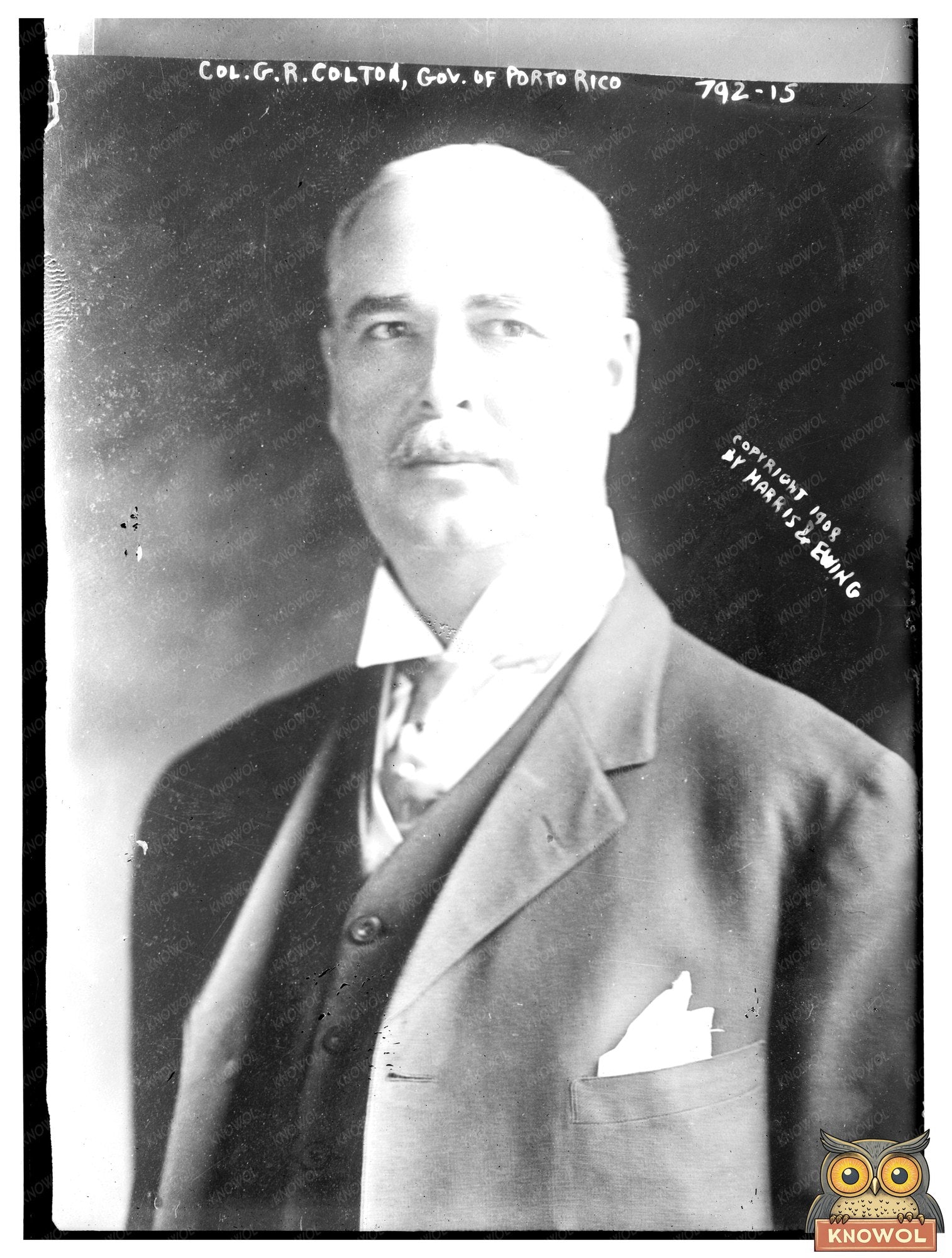Governor Col. G. R. Colton of Puerto Rico, 1908