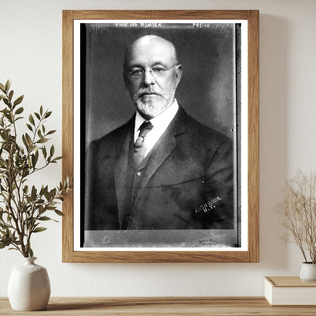 Historic Portrait of Chemist Prof. Ira Remsen, 1909