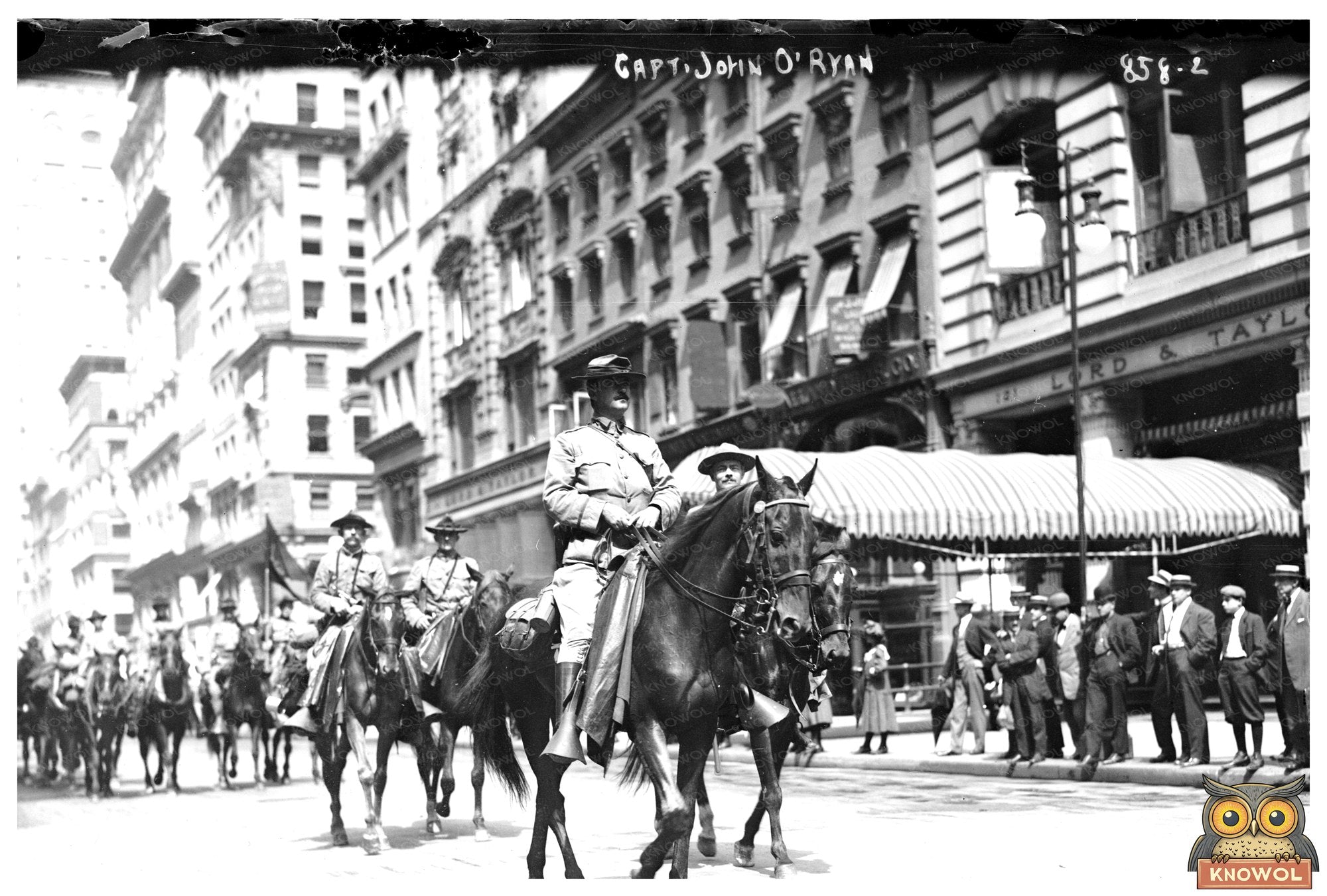 Heroic Captain on Horseback at NY War Games