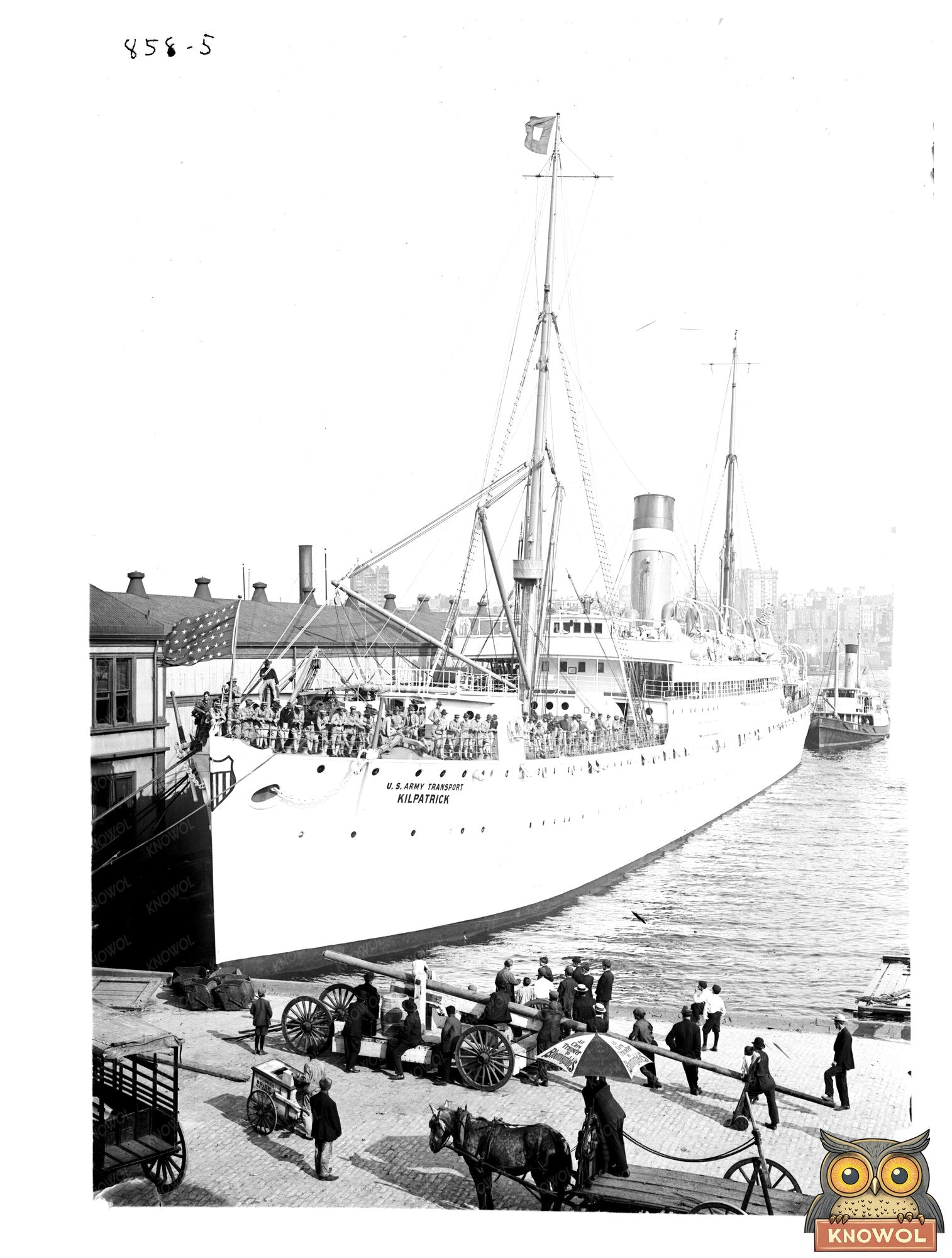 U.S. Army Transport Kilpatrick: Troops Depart NYC