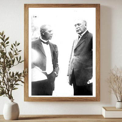 Booker T. Washington with Governor Wilson, 1909