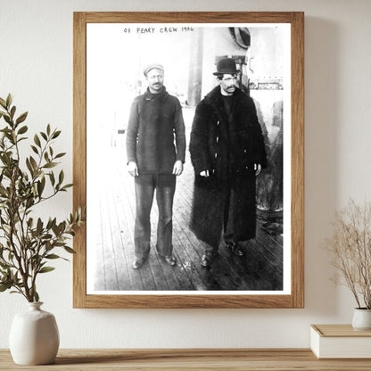 1906 Arctic Explorer Mat Henson on Ship Deck