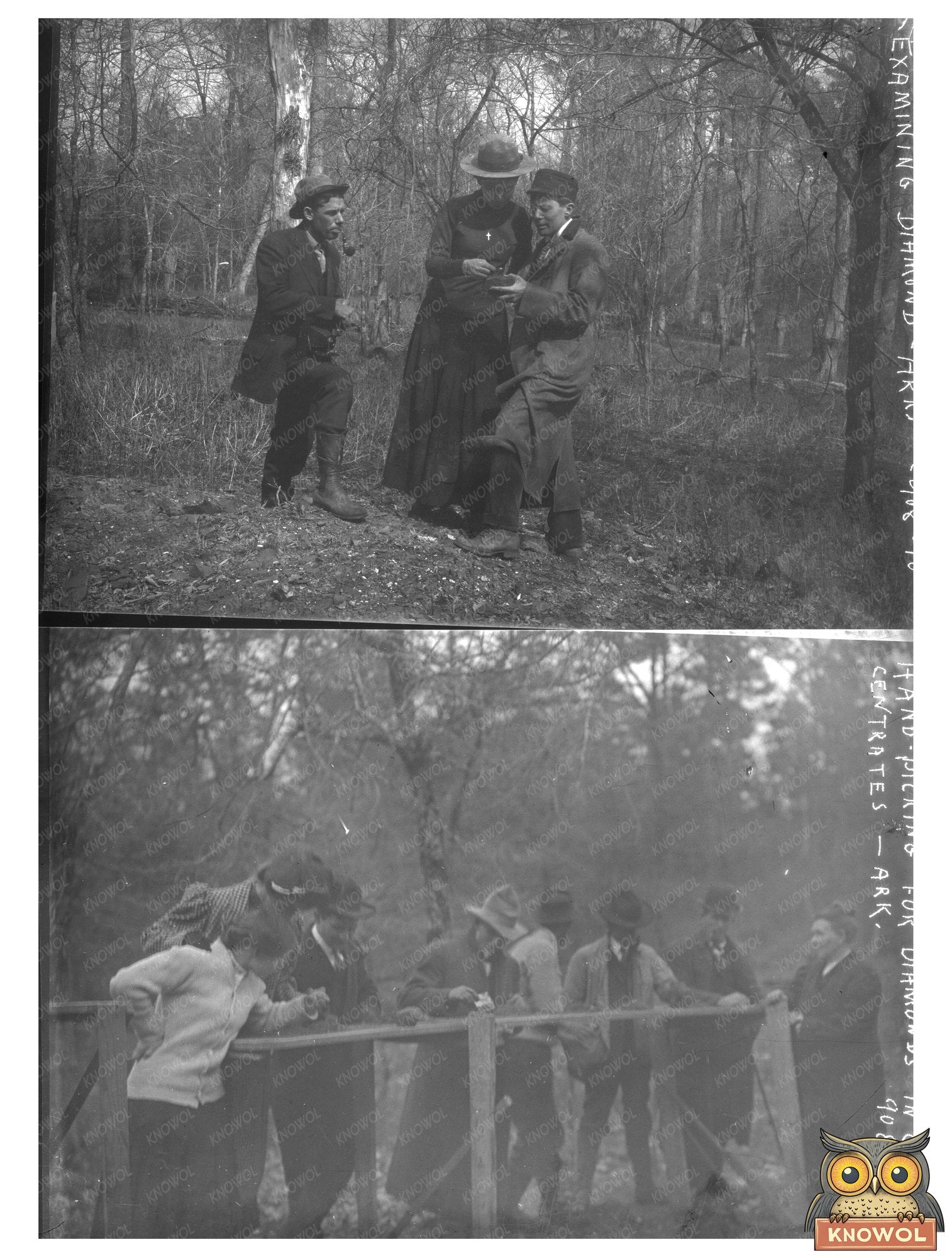 Diamond Prospectors at Work in Arkansas, 1900s
