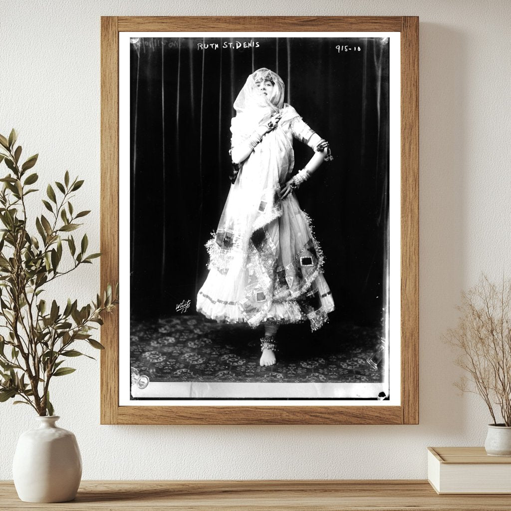 Ruth St. Denis: Pioneering Dance Icon in White