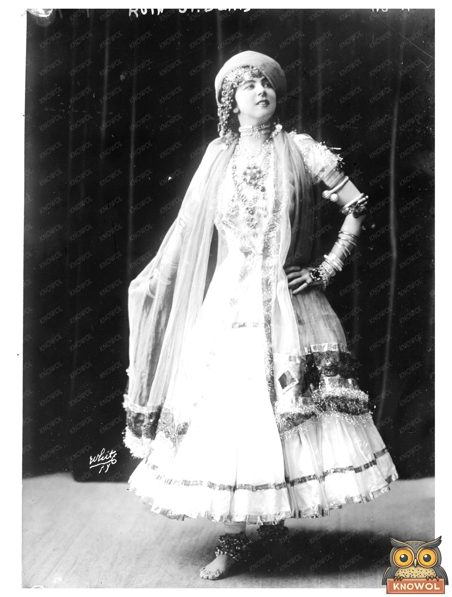 Ruth St. Denis: Pioneering Dancer, 1909 Photograph