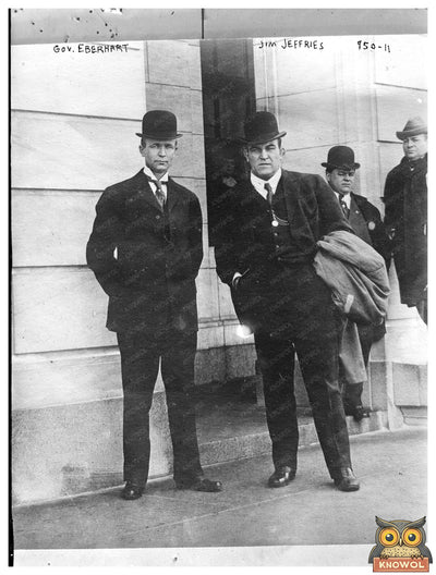 Historic Portrait of Gov. Eberhart & Jim Jeffries