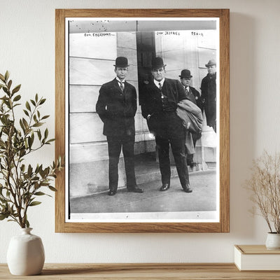 Historic Portrait of Gov. Eberhart & Jim Jeffries