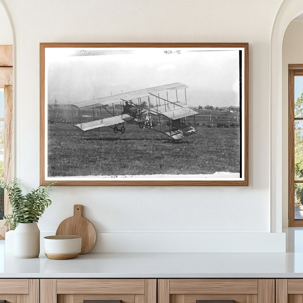 Historic Paulhan Aeroplane Taking Flight in LA