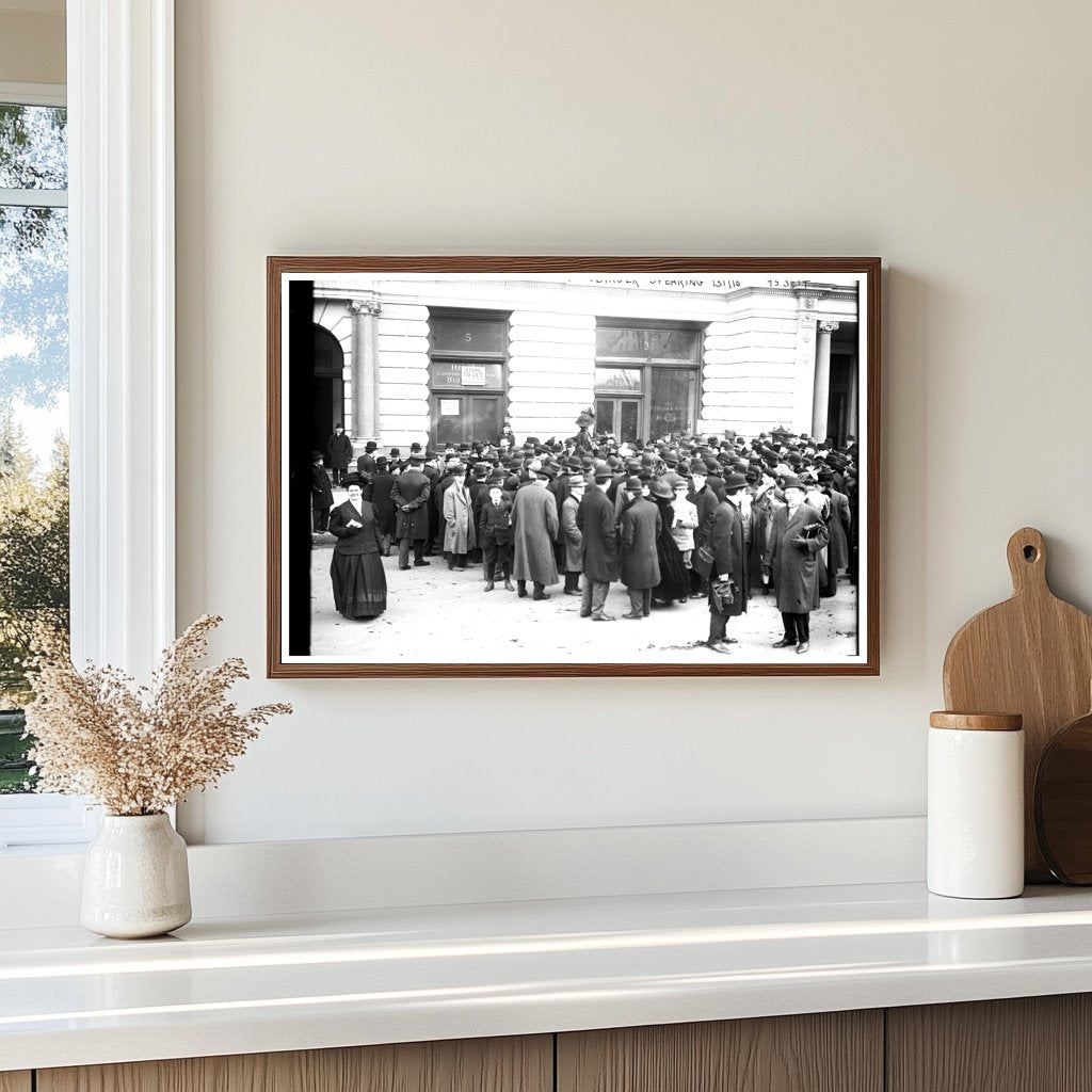 Historic Street Speech: Inspiring Crowd in NYC, 1910