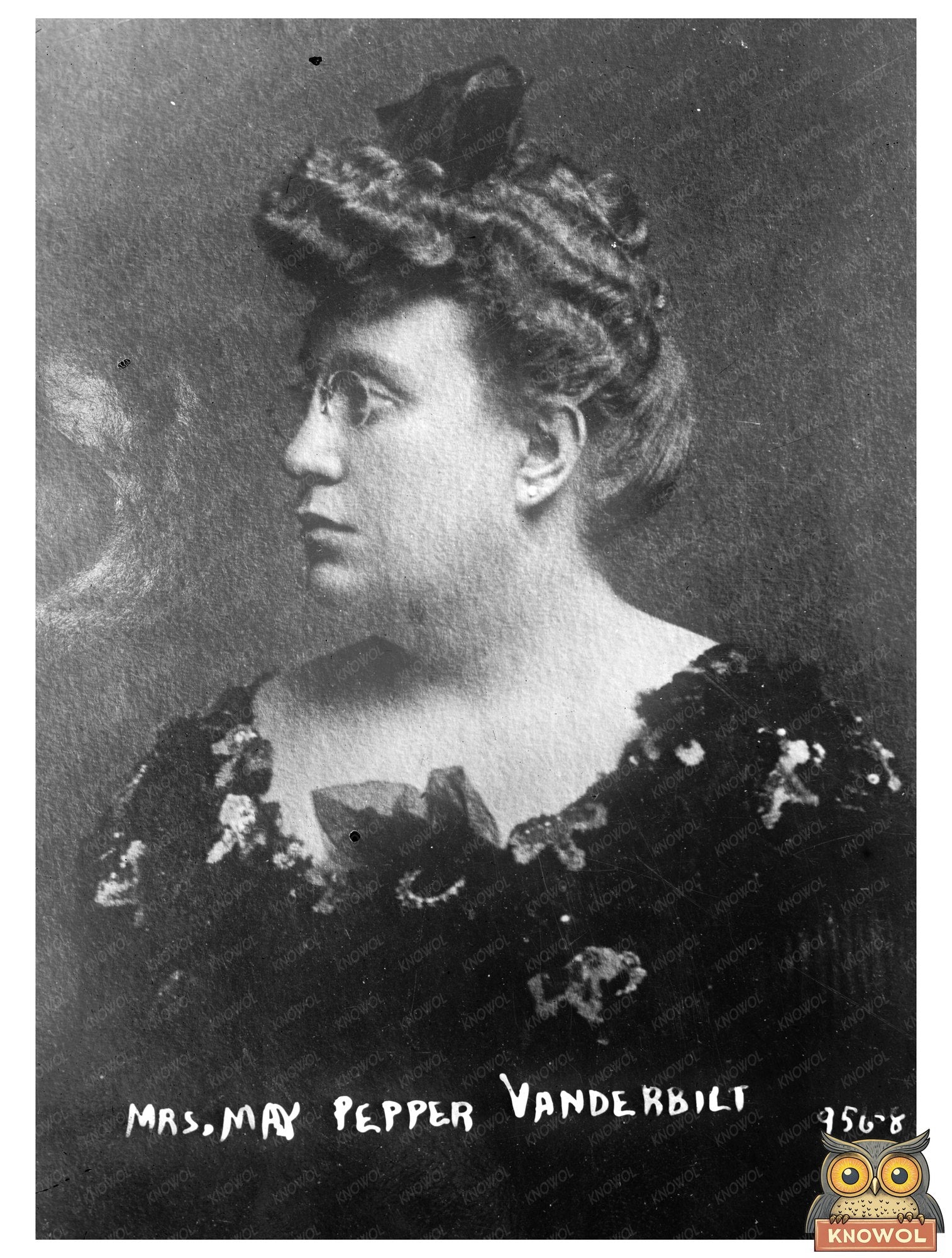 Elegant Portrait of Mrs. May Pepper Vanderbilt