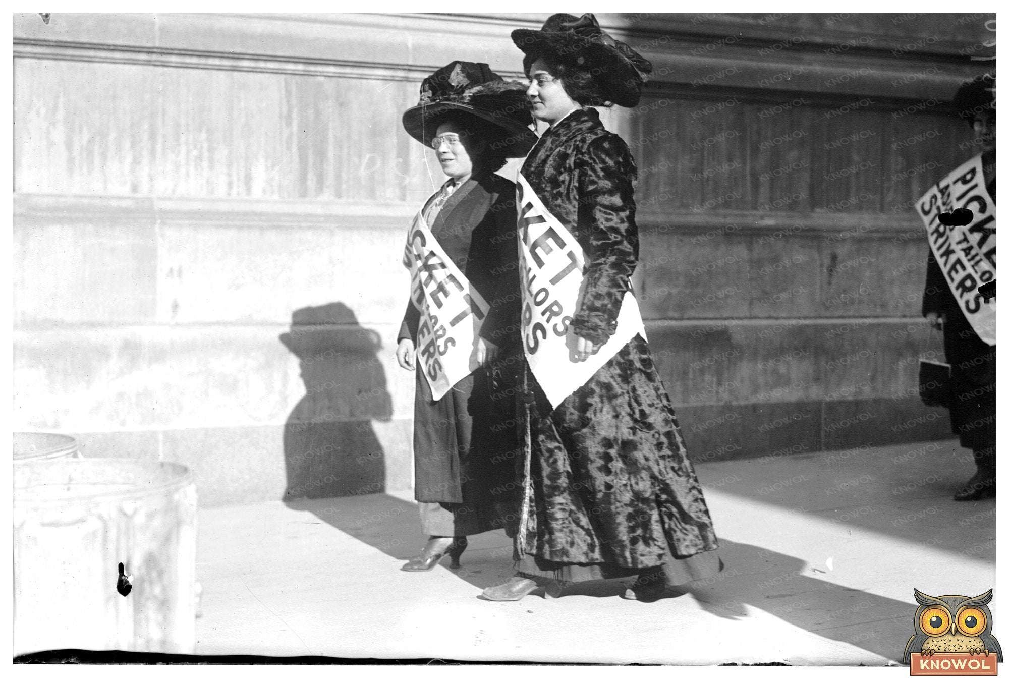 Defiant Women on Picket Lines, New York Protest 2010