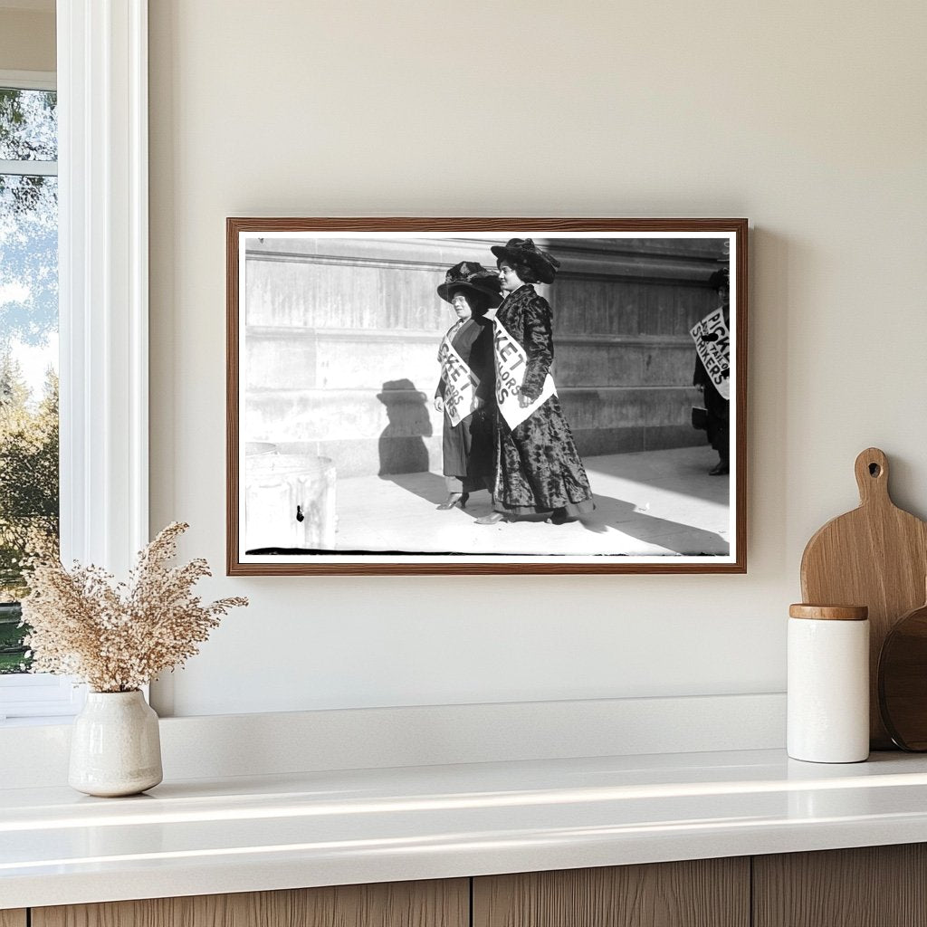 Defiant Women on Picket Lines, New York Protest 2010